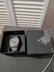 JBW Jet Setter III Men's Watch with 1.18 Carat Diamond and Stainless Steel