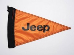 Jeep 12x18 Orange Forever Wave Zipper Flag Off Road Trail Pennant Flag Only
