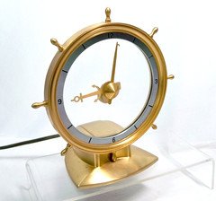 Jefferson Electric Golden Helm Mystery Clock ~ Model 850-11 ~ Runs Strong
