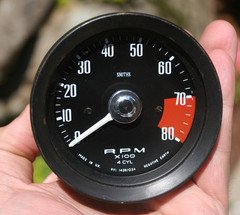 Jensen Healey Smiths Vintage 8K 8000 RPM Tachometer - RVI 1439/03 A