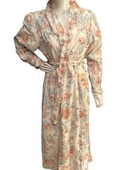 Jodie Arden Vintage NEW cotton flannel  Robe large NOS