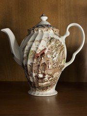 Johnson Brothers Heritage Hall French Provincial Coffee Pot & Lid Unused w2s8