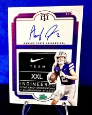 This is a picture showing 2025 Panini National Treasures Collegiate - Avery Johnson Laundry Tag RPA 1/2🔥