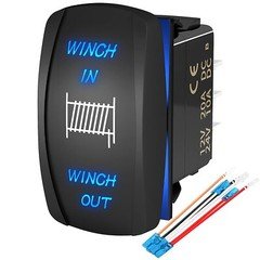 Joinfworld Winch Switch Winch in Winch Out Momentary ON/Off/ON 7 Pin