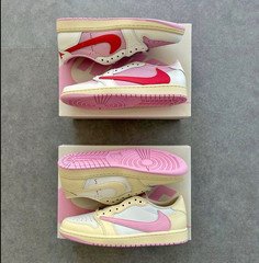 Jordan 1 Retro Low OG SP Travis Scott Pink 2 Styles Men's 5-15 Women's 6.5-16.5