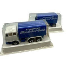 Jouets 1/64 Metal Car RARE Kulmbacher Monchshof-Brau Truck and Trailer Original 