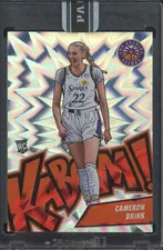 This is a picture showing 2024 Panini Instant WNBA Kaboom! #2 Cameron Brink RC Rookie SP Case Hit