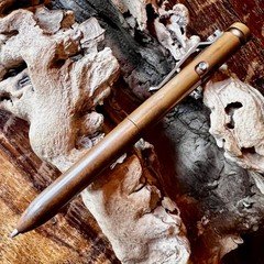 Karas Kustoms Bolt Machined Copper Pen With Retractable Mechanism