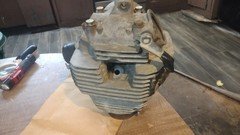 Kawasaki 300 Head and Jug with Piston