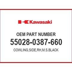 Kawasaki COWLING,SIDE,RH,M.S.B 55028-0387-660 OEM NEW