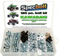 Kawasaki KFX ATV 120pc Steel Bolt Kit KFX50 KFX90 KFX250 KFX400 KFX450R KFX700
