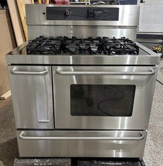 Kenmore Elite 40” Dual Fuel Range Elec Double Oven 5-Burner Gas Top Convection