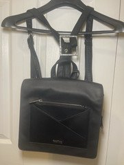 Kenneth Cole Reaction Black Rhinestone Envelope-Front Backpack & Cardholder Set