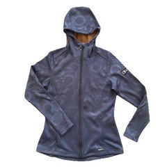 Kerrits Jacket Womens Medium Blue Hooded ull Zip Riding Equestrian Fleece Lined