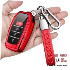 Key Fob Cover with keychain Compatible with Toyota 2025-2026 Camry Red
