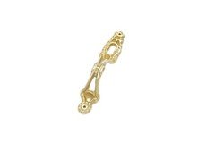 Keyhole Cover Pull Finger Pull Keyhole Cover Victorian China Cabinet Pull Brass