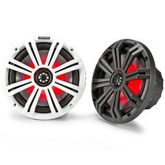 Kicker KM8, KM Marine 8" 2-Way Coaxial Speakers, 4 Ohm w/ LED Lighting Open Box