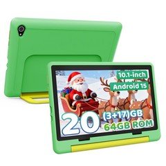 Kids Tablet, Android 15 64GB Tablet for Kids 10 inch Octa-Core with WIFI, 1TB TF