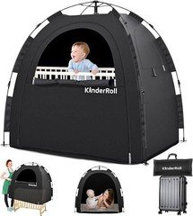 Kinderoll Blackout Sleep Tent Travel Essential for Baby/Toddler 1 Button Setup
