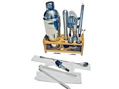 KITESSENSU Cocktail Shaker Set Bartender Kit with Stand | Bar Set Drink Mixer Se
