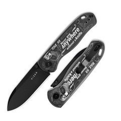 Kizer Drop Bear Folding Pocket Knife Nitro-V Blade Acrylic Handle Gift V3619A14