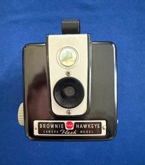 Kodak Brownie Hawkeye Flash Model Vintage Box Camera, Collectible