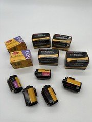 Kodak Professional 35mm film lot Portra 800 Portra 400UC 400VC BW400CN expired
