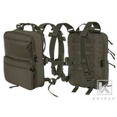KRYDEX 23L D3 Flatpack Tactical Expandable Backpack MOLLE/PALS Bag Ranger Green
