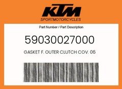 KTM Genuine Gasket F. Outer Clutch Cov. 06 - 59030027000
