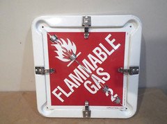 LabelMaster Hazard Semi Truck 10-in-1 Sign Placard Frame 20-10FXW 13.5" Danger