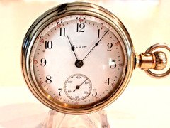 Large 18SZ-Elgin Pocket Watch-, 58mm case - Serviced-15J,Runs Great-1905