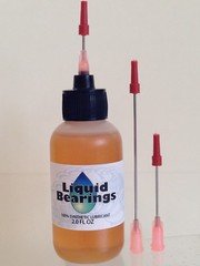 Large 2 oz. Liquid Bearings 100%-synthetic oil for Brass clocks, with 3 needles!