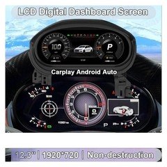 LCD Instrument Cluster 12.3" Dash Gauge Screen for Chevrolet Cruze 2015-2018