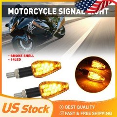 LED Motorcycle Indicator Signals Blinker Lights Turn For Amber Suzuki DRZ400SM Q