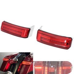 LED Saddlebag Saddle Bags Run Brake Lights Turn Lamp For Harley Touring 97-13