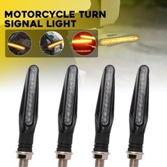 LED Turn Motorcycle Signals Indicator Amber Blinker Light Mini Universal Lamp 4X