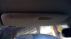 Left Driver Sun Visor With Illumination Convertible Gray 03-10 BEETLE 78462