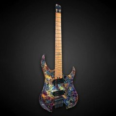 Legator X Series Ghost X6F Headless Multi-Scale Guitar, Coral