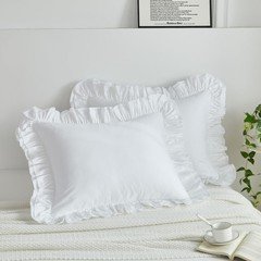 Lemfux European Pillow Shams Cotton Pillow Cases Pillow Shams Queen Size Set Of