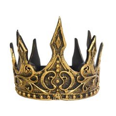 Liatunou Regal King's Crown,Adjustable Royal Crown Prince One Size, Gold