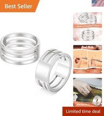 Lightweight 2-Piece Jump Ring Openers - Stainless Steel for Easy Crafting
