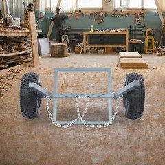 Log Skidder Heavy Duty Log Holder, Log Dolly with Chain Grey 1500 LBS Capacity