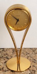 Looping Swiss Made Desk Clock 8-Day with Alarm, 15 Jewels