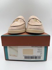 Loro Piana Summer Charm Walk Loafer Women’s EU 37 Sandstone Yacht Shoes
