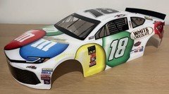 Losi 1/12 Custom Kyle Busch M&Ms White Chocolate Camry Nascar RC Body