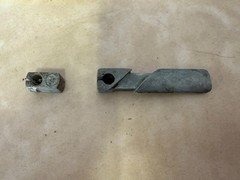 Lot 089-4, 1968 Honda CT90 Throttle Cable Holder & Hinge