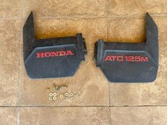 Lot 101, 1984 Honda ATC125m, Rear Fender Mud Flaps (2) with 10 Nuts & Washers