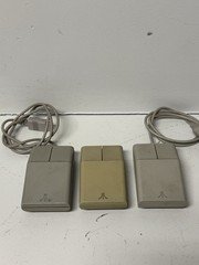 Lot 3 Atari STM1 Mouse ST 520 1040 Mega Official OEM Untested As-Is