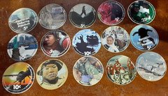 Lot of 15  AAFES  Pogs  Well Used Pogs