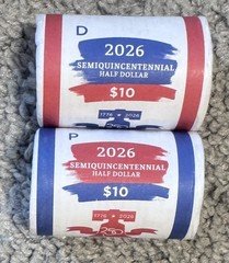 [Lot of 2] 2026 P D Semiquincentennial Half Dollar Two Coin Set BU Uncirculated